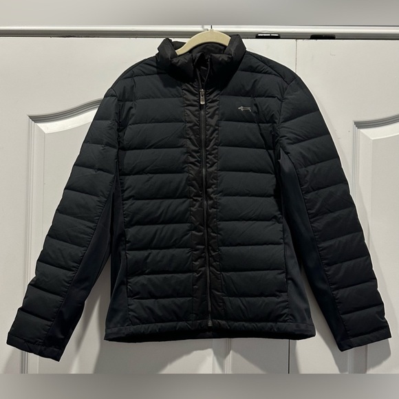 Women’sLouis Castel Goose Down Puffer Jacket Size LARGE US Black
